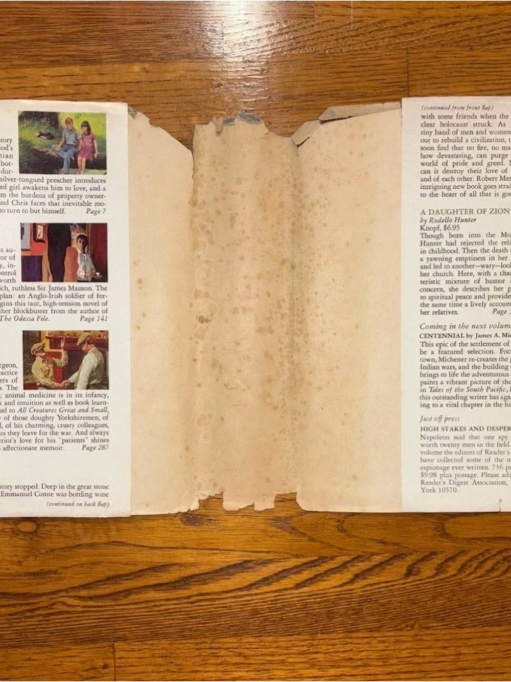 Reader's Digest Condensed Books 1975 Volume 5 Hardcover Dust Jacket Vintage